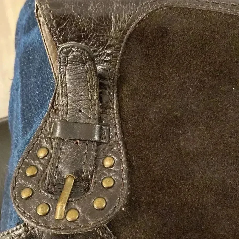 Adrienne Vittadini suede and leather boots